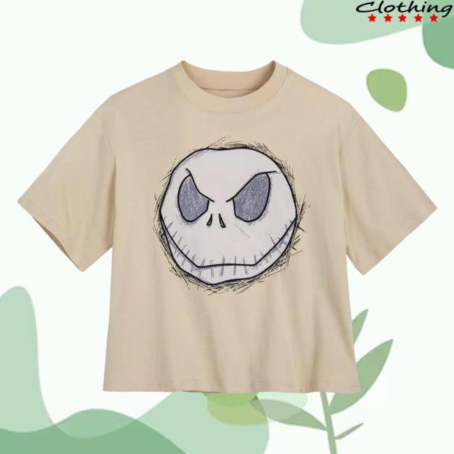 Official Shop Disney Merch Store Jack Skellington Shirt 2023 Cream The Nightmare Before Christmas Shopdisney Appare Clothing