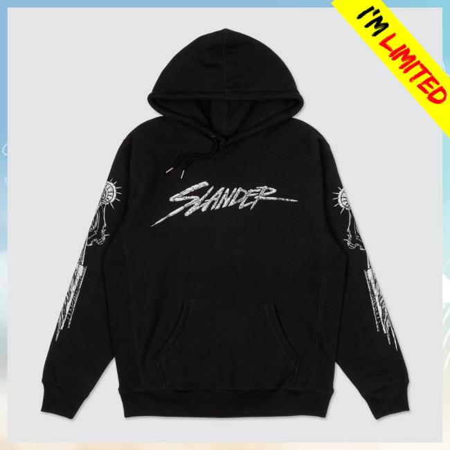 Slander Merch Black Mechanical Hooded Sweatshirt
