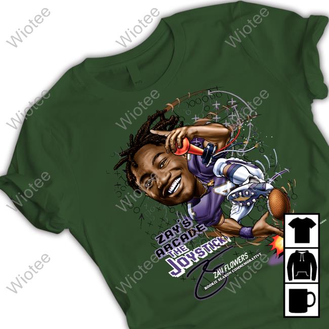 Zay Flowers Tee Shirt Zay Flowers Commemorative Rookie Season TShirt