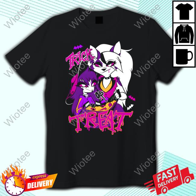 Hazbin Hotel Merch Loona + Octavia TRICK OR TREAT Tee