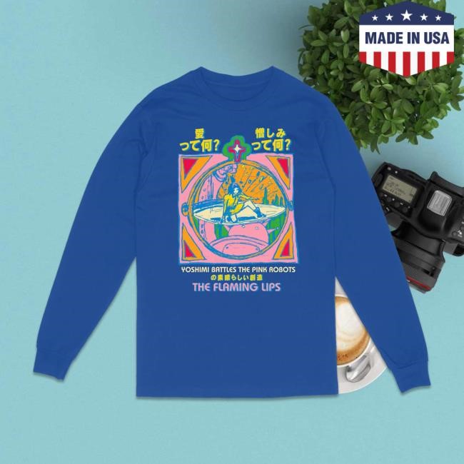 Official The Flaming Lips Merch Shop Yoshimi Sweatshirt Hoodie Official The Flaming Lips Merch Shop Yoshimi Long Sleeve Tee