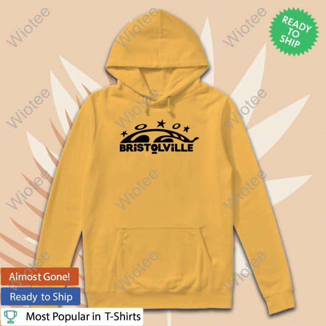 J Cole Merch Bristolville Gold Hooded Sweatshirt Dreamvillerecords