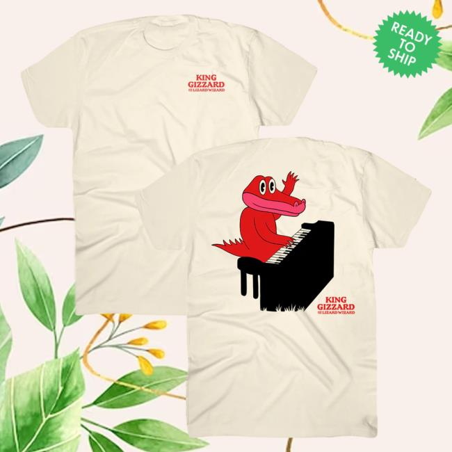 Official Hello Merch Hellomerch Gator Piano Natural Popover Shirt Official Hello Merch Hellomerch Gator Piano Natural Shirts