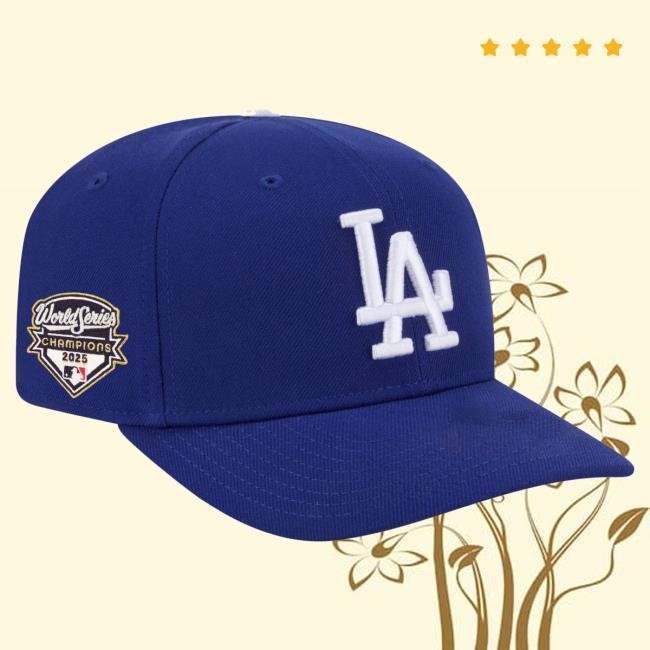 Men's Los Angeles Dodgers New Era Royal 2025 World Series Champions Side Patch Replica 9SEVENTY Adjustable Cap Official MLB Shop
