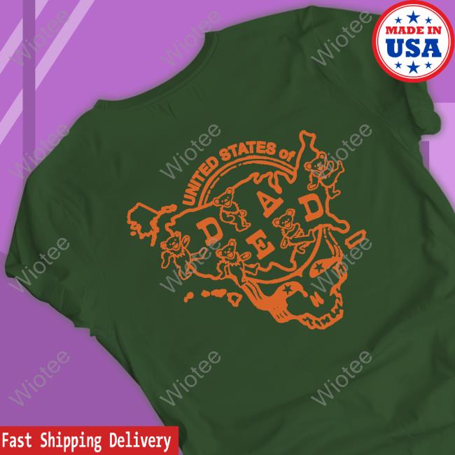 Illinois United States Of Dead Hoodie Official Grateful Dead Merch Illinois United States Of Dead Long Sleeve Tee