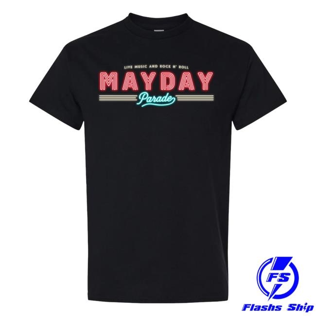 Official Mayday Parade 20 Years Tour - Black Hot Shirt