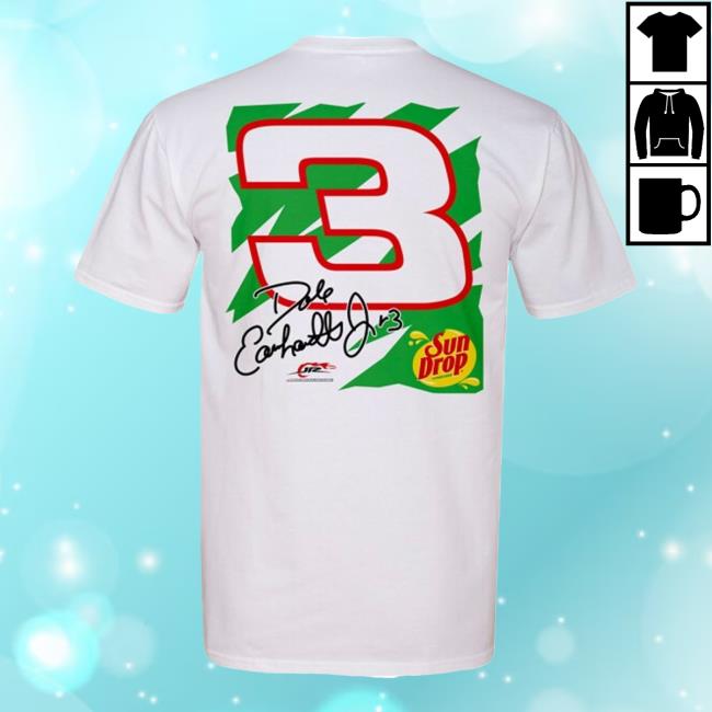 JR Nation Dale Earnhardt Jr. 2024 Sun Drop White T-Shirts | Shop the Shop JR Nation Official Store JR Nation Dale Earnhardt Jr. 2024 Sun Drop White Vintage Shirt | Shop the Shop JR Nation Official Store