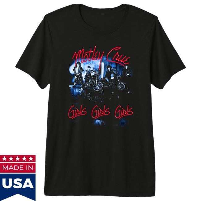 Mötley Crüe - Girls Girls Tracklist Crewneck Motley Crue Official