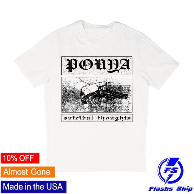 Suicidal Thoughts Hoody Pouya Suicidal Thoughts Long Sleeve Hoodie Pouya