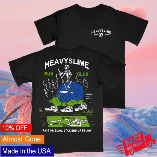 Official Heavy Slime Run Club Hooded Sweatshirt HeavySlime Official Heavy Slime Run Club Tee HeavySlime
