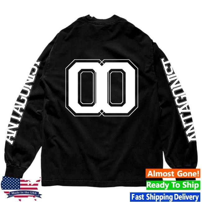 Official Playboi Carti Merch Store Antagonist 2.0 00 Black Long Sleeve Shirt