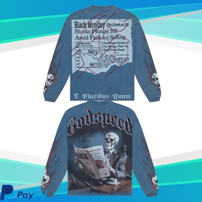 Official Godspeed New York Clothing Shop Black Monday Long Sleeve Tees (True Blue)