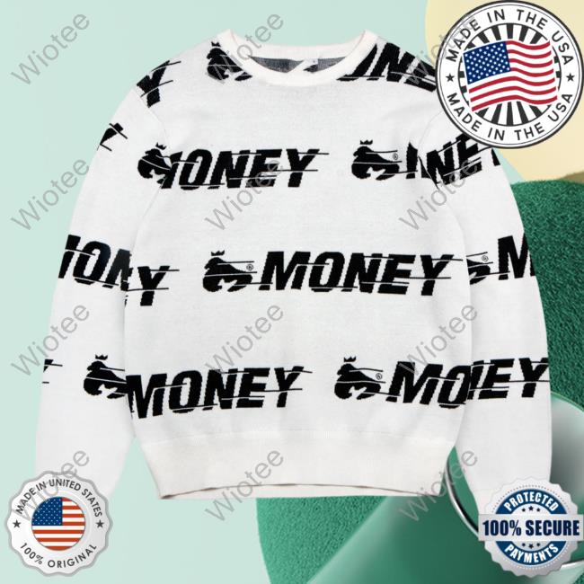 Official Money Clothing Aop Money Clothing Motion Knit Crewneck Sweatshirt White Official Money Clothing Aop Money Clothing Motion Knit Sweaters White