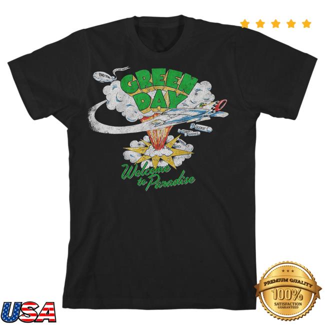 Official Green Day Merch Store Shop Green Day Welcome To Paradise Hoodie GreenDay