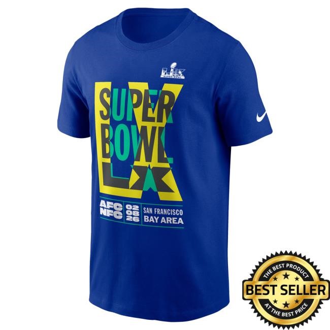 NFL Football NFL Nike Royal Essential T-Shirt - Staple Official NFL Super Bowl LX Nike Royal Essential T-Shirt