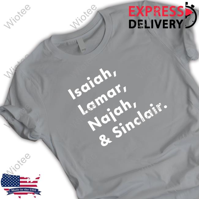 Isaiah Lamar Najah And Sinclair Shirt Official Bitcoinzay Isaiah Lamar Najah And Sinclair T-Shirt