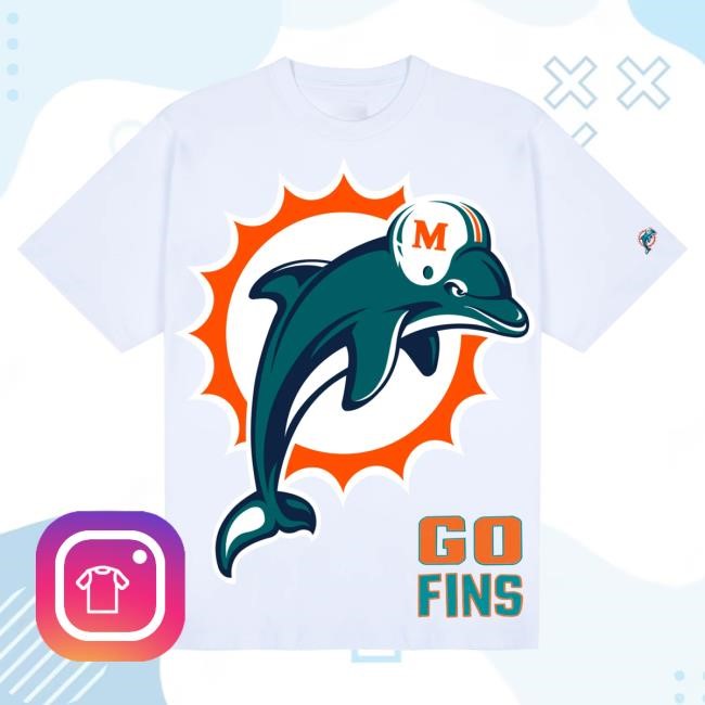 Official Golf Wang Merch Dolphins Go Fins Tee by Golf Wang x NFL