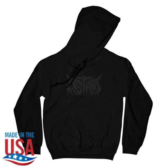 Distant Band Embroidered Black Logo Sweatshirt Hoodie Distant Merch