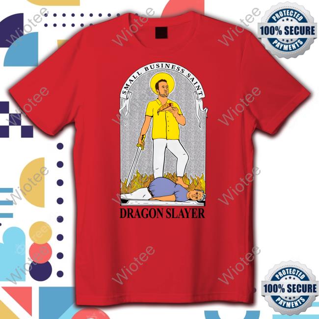 Official One Bite Small Business Saint Dragon Slayer Tee One Bite Small Business Saint Dragon Slayer Hoodie