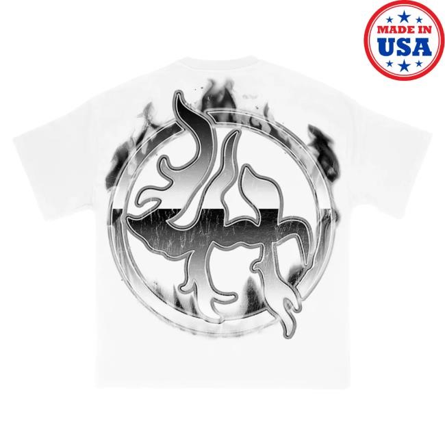 Survivalmiami Lh Chrome Tee White Tee Shirt