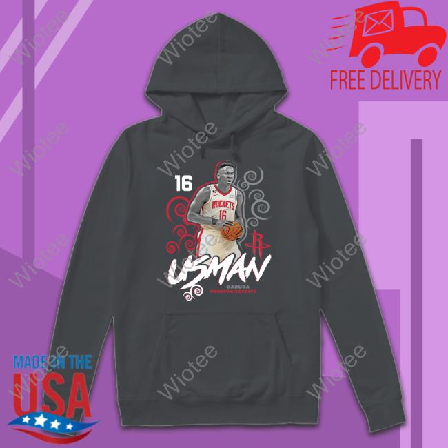 Usman Garuba Houston Rockets Player Name & Number Competitor T-Shirt Usman Garuba Houston Rockets Fanatics Player Name & Number Competitor Shirts