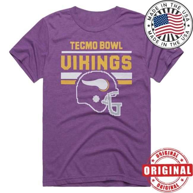 Official Homage Merch Tecmo Bowl Minnesota Vikings T-Shirts Apparel Clothing Store Shop