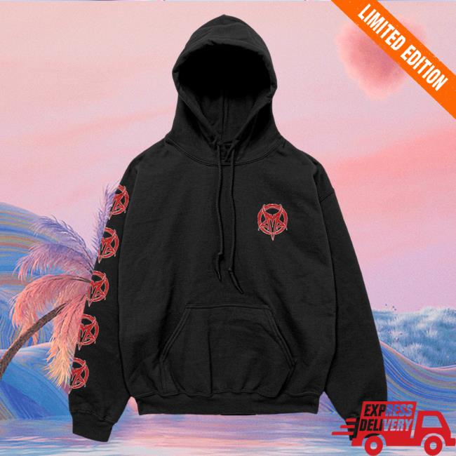 Official Mudvayne Merch Mud Vayne Mutatis Logo Black Pull Over Hoodie Official Mudvayne Merch Mud Vayne Mutatis Logo Black Crew neck
