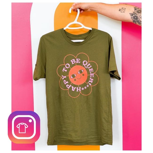 Ash And Chess Shop Happy To Be Queer AVOCADO Shirt 2024 Ash And Chess Shop Happy To Be Queer AVOCADO Shirt
