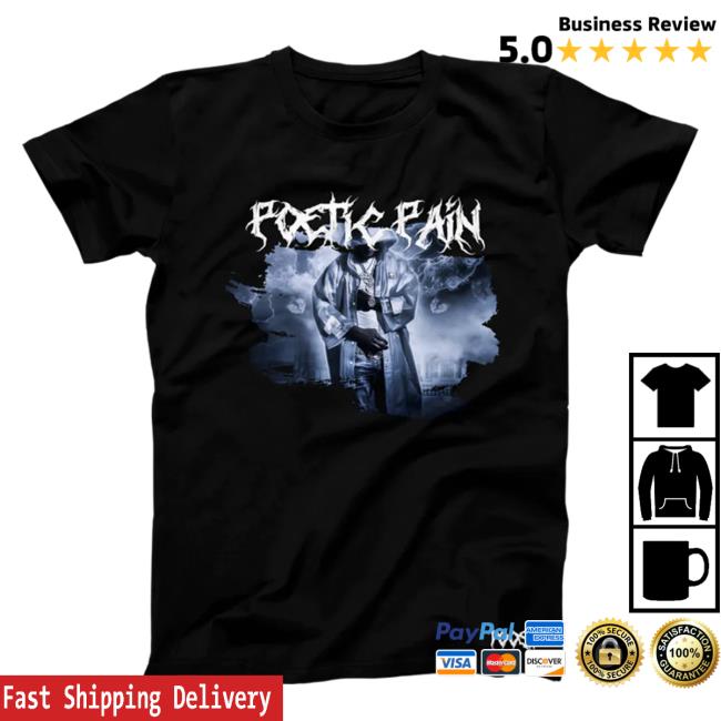 Official Toosii Merch Store Toosii Poetic Pain Album Art Black Popover Shirt Toosii Apparel Clothing Shop Toosii2x