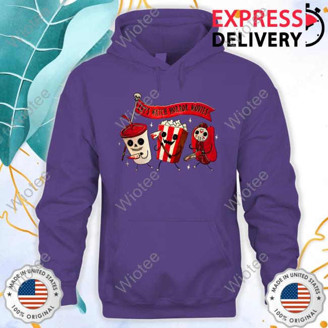 Official Baseball Chickie Let's Watch Horror Movies Long Sleeve Tee Official Baseball Chickie Let's Watch Horror Movies Shirt
