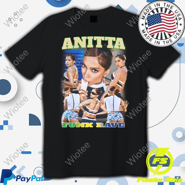 Official Anitta Funk Rave Collage T-Shirt Universal Music Brasil