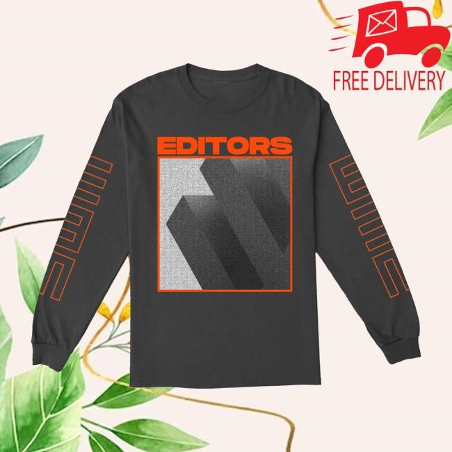 Editors Orange Logo Black L/S Tee Editors Band Editors Orange Logo Black LS Shirt Editors Band
