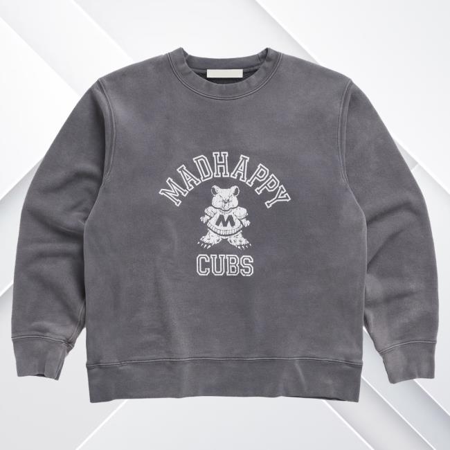 Official Madhappy Merch Store Cubs Crew neck Mad Happy Apparel Clothing Shop Madhappy
