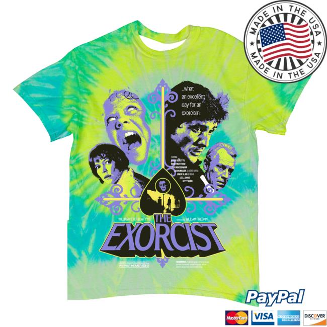 Official Studiohouse Designs Merch Store The Exorcist Tiedye Shirts Possessed (Glow) Studiohouse Designs Apparel Clothing Shop StudiohouseDesigns
