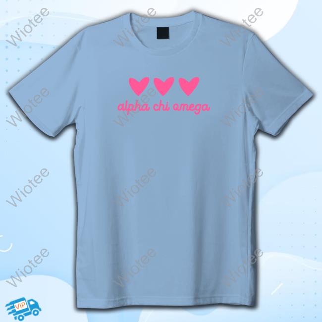 Official Alpha Chi Omega Pink Hearts T Shirts Official Alpha Chi Omega Pink Hearts T Shirts