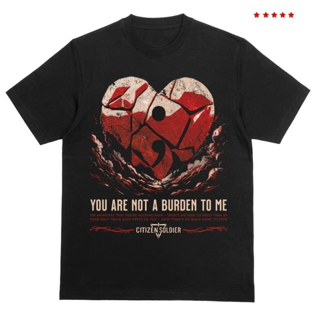Official Citizen Soldier Merch Citizen Soldier Band "Burden" Limited Edition T Shirt