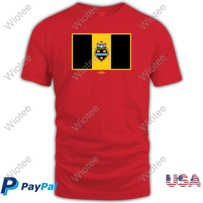 Official Pittsburgh City Flag Shirts Official Printed In Pittsburgh City Flag Shirt