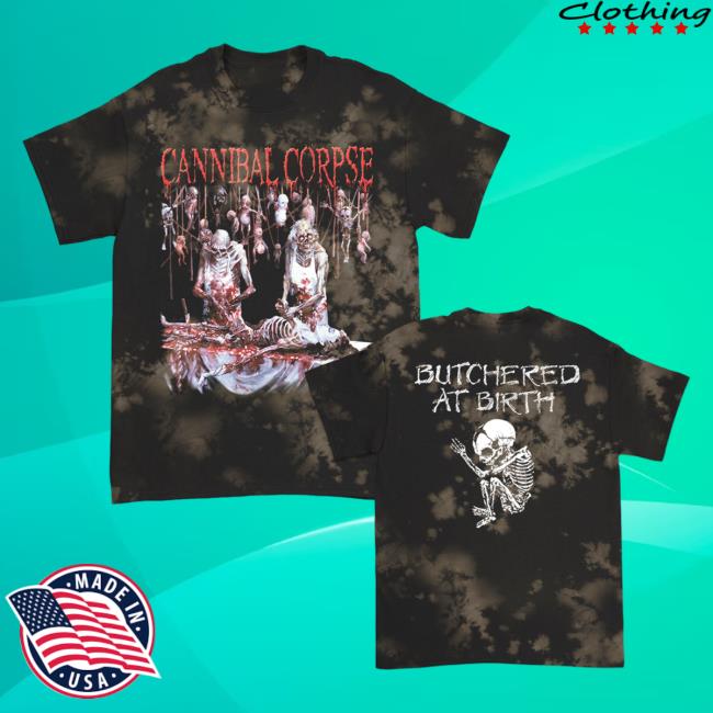 Official Cannibal Corpse Merch Store Butchered At Birth Tie Dye Shirt New CannibalCorpse