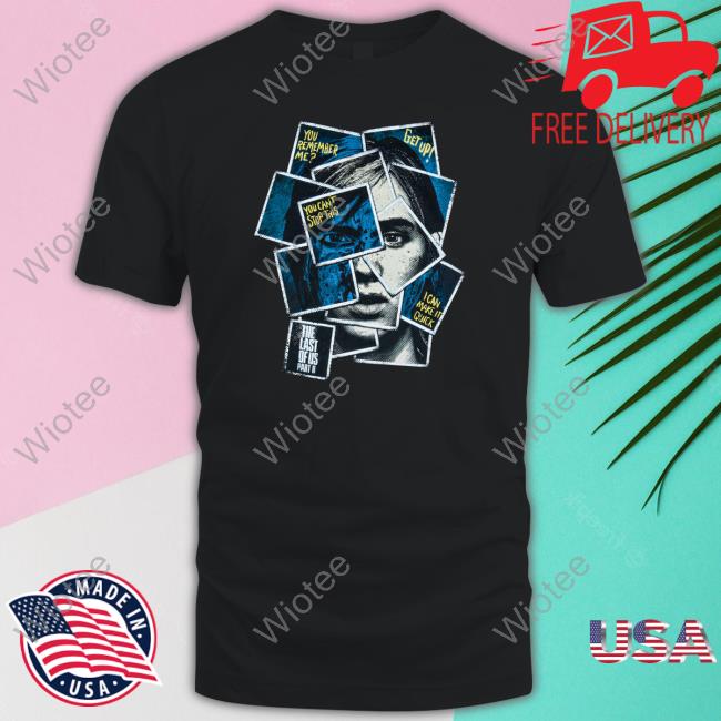 Official The Last Of Us Part Ii Ellie Collage T-Shirt The Last Of Us Part Ii Ellie Collage T Shirt