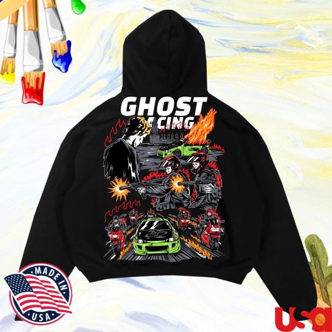 Official Ghost Racing Apparel Ghost Racing F & F New Shirt - Black Official Ghost Racing Apparel Ghost Racing F & F Hoody - Black