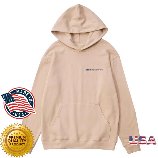 Official Seek Discomfort Merch Sand Dream Blocks Hoodie Official Seek Discomfort Merch Sand Dream Blocks Pullover Sweatshirt