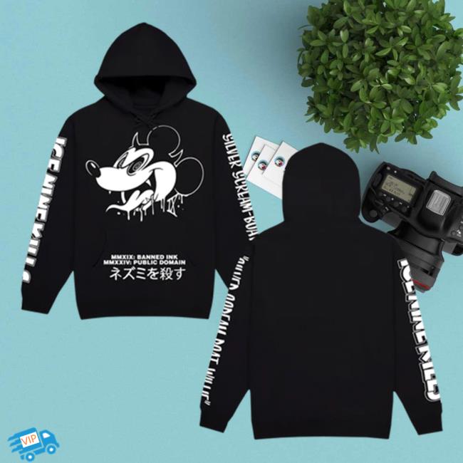 Official Ice Nine Kills Merch Store Psycho Mouse Attractive Hoodie Ink Merch IceNineKills