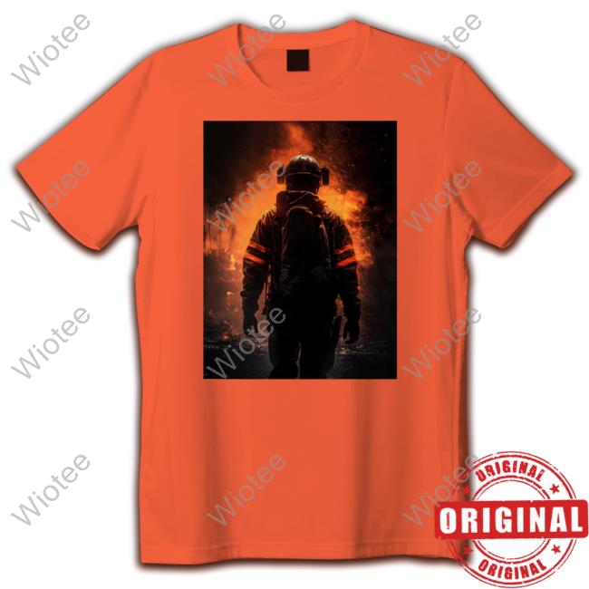Official Dreamit Merch Firefighter In The Flames Tee Shirt