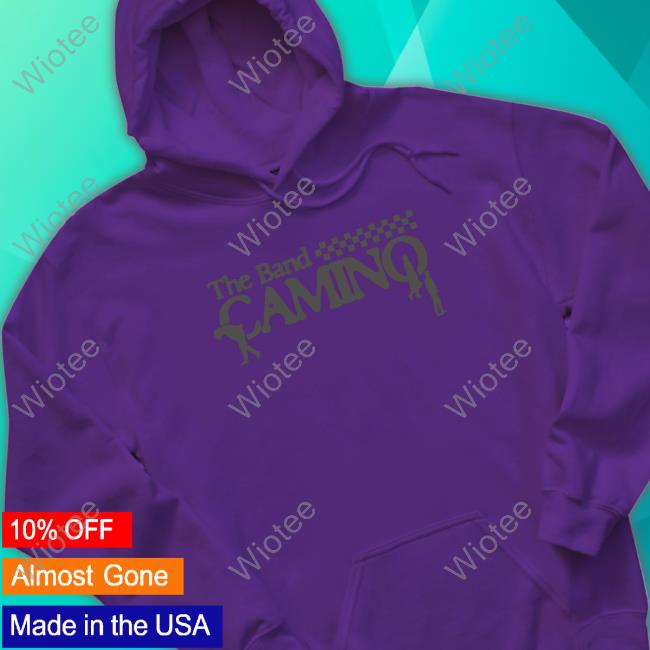 Official The Band Camino Merch Checkered Logo Tee Official The Band Camino Merch Checkered Logo Tee