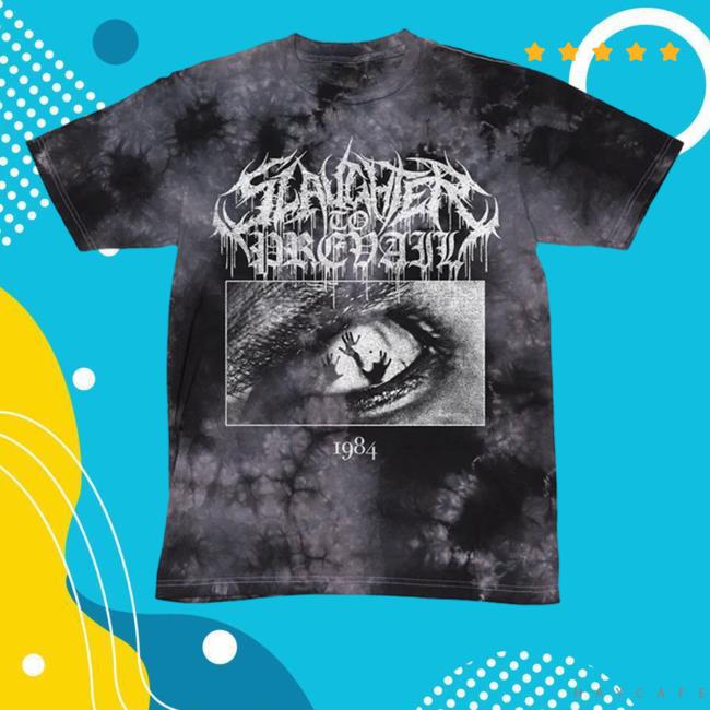 Official Slaughter To Prevail 1984 Grey Dye Tee Shirt