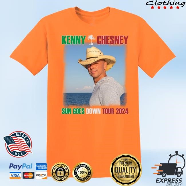 Sun Goes Down Tour Orange Tee Shirt – Kenny Chesney
