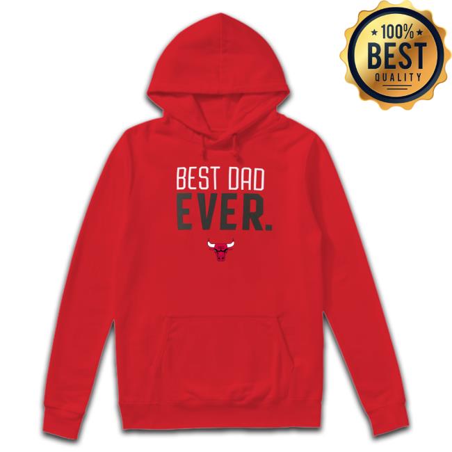 Men's Chicago Bulls Fanatics Branded Red Best Dad Ever Logo Tee