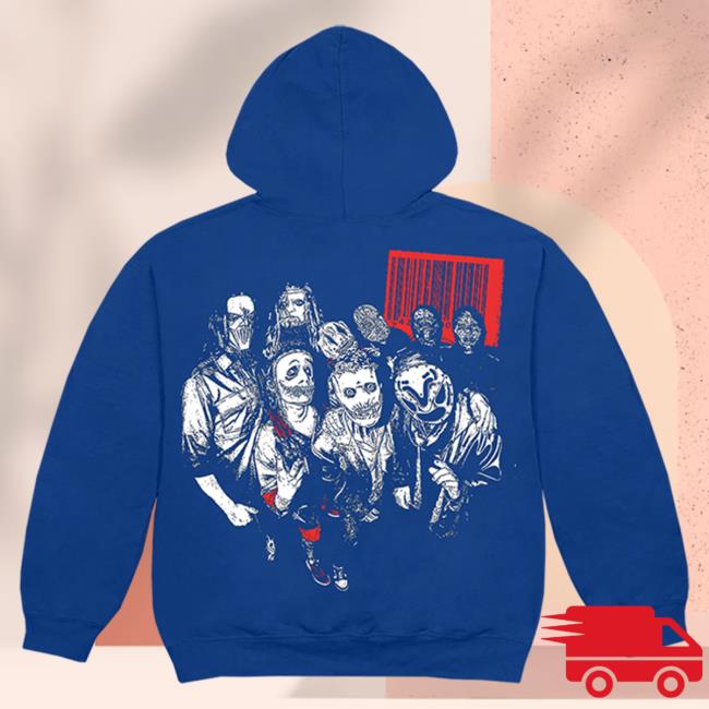 Slipknot Merch Royal Blue Crewneck Sweatshirt Slipknot Merch Royal Blue Hooded Sweatshirt