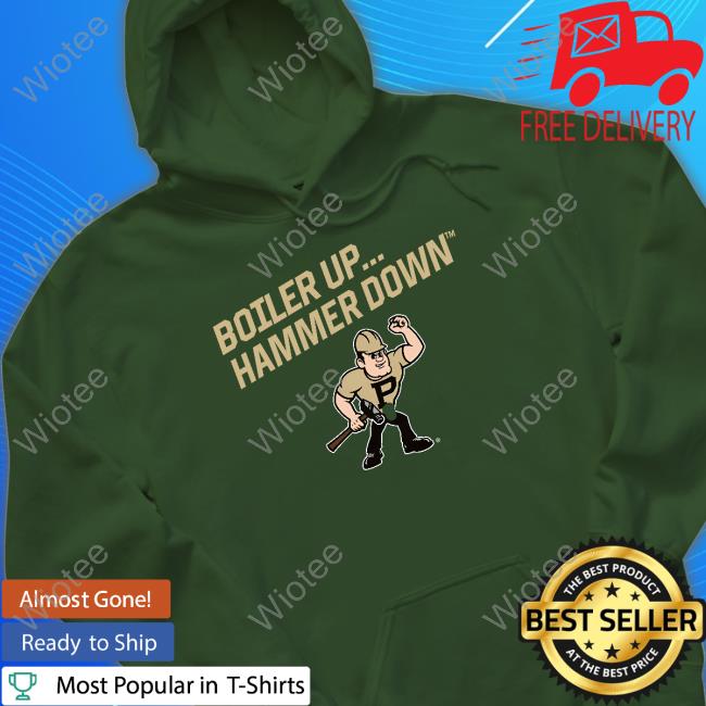 Official Purdue Athletics Merch Purdue Pete Boiler Up... Hammer Down Shirts Official Purdue Pete Boiler Up... Hammer Down Hoodie