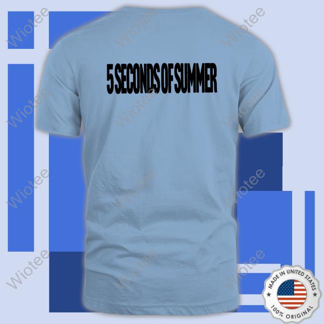 5 Seconds Of Summer Holiday Range Merch Star T-Shirt 5 Seconds Of Summer Merch Star T-Shirt